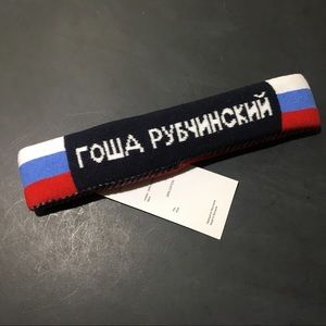 Gosha Rubchinskiy Headband Black Label Fila